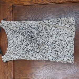 Snakeskin pattern sleeveless top, Medium
